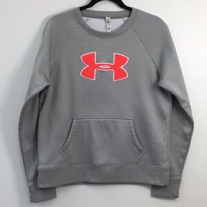 Under Armour Women's Cold Gear Storm Gray Crew Neck Sweatshirt Size L EXCELLENT
